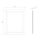 Alaterre Furniture Bennet 2pc Wooden Bathroom Vanity Set - 36-in. L Vanity, 30-in. L Rectangular Mirror, White AVAN3600WHA - alternate 4